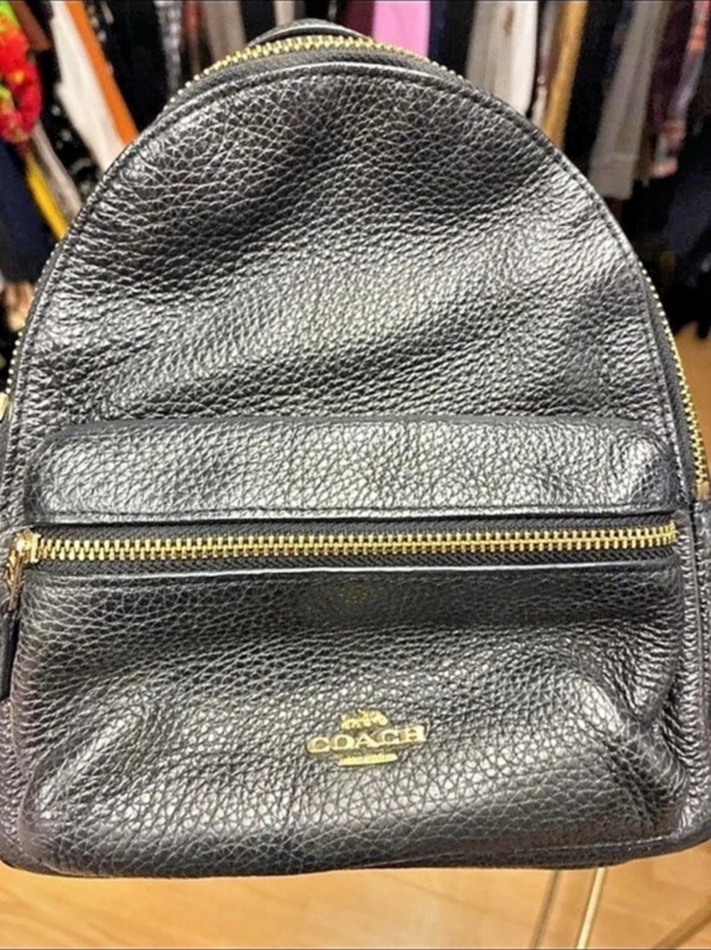 Coach Mini Charlie Backpack F28995 Black vintage